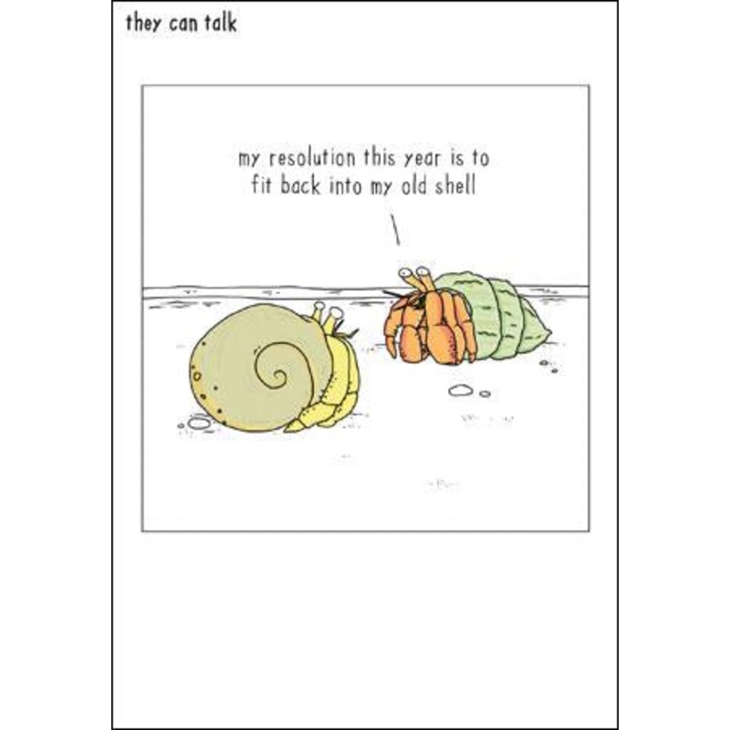 Crab Shells Christmas Card
