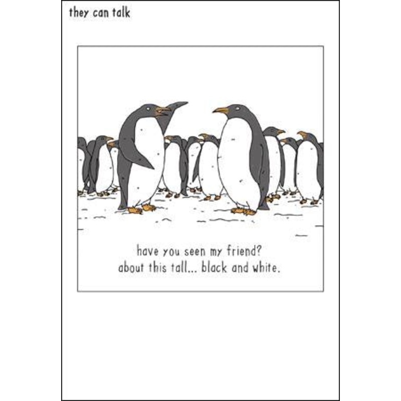 Penguin Hunt Christmas Card