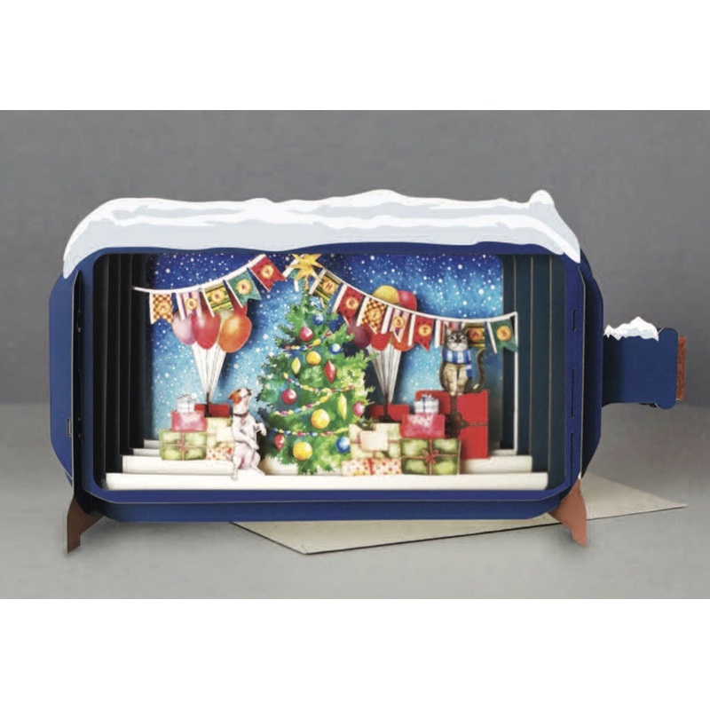 Bunting and Tree Pop-Up Card