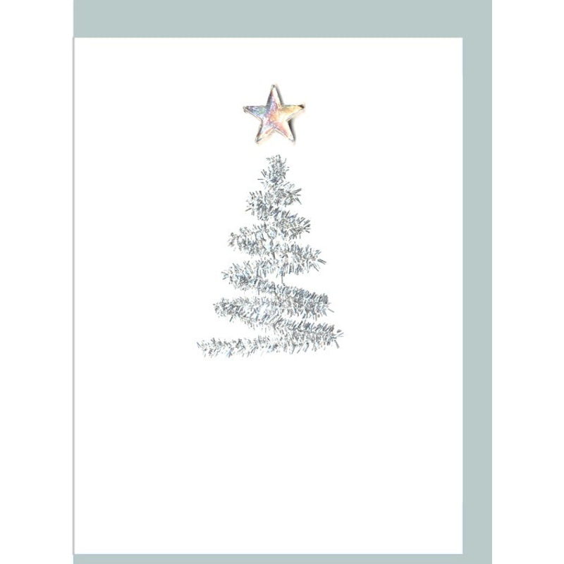 Glitter Glass Tree Christmas Card