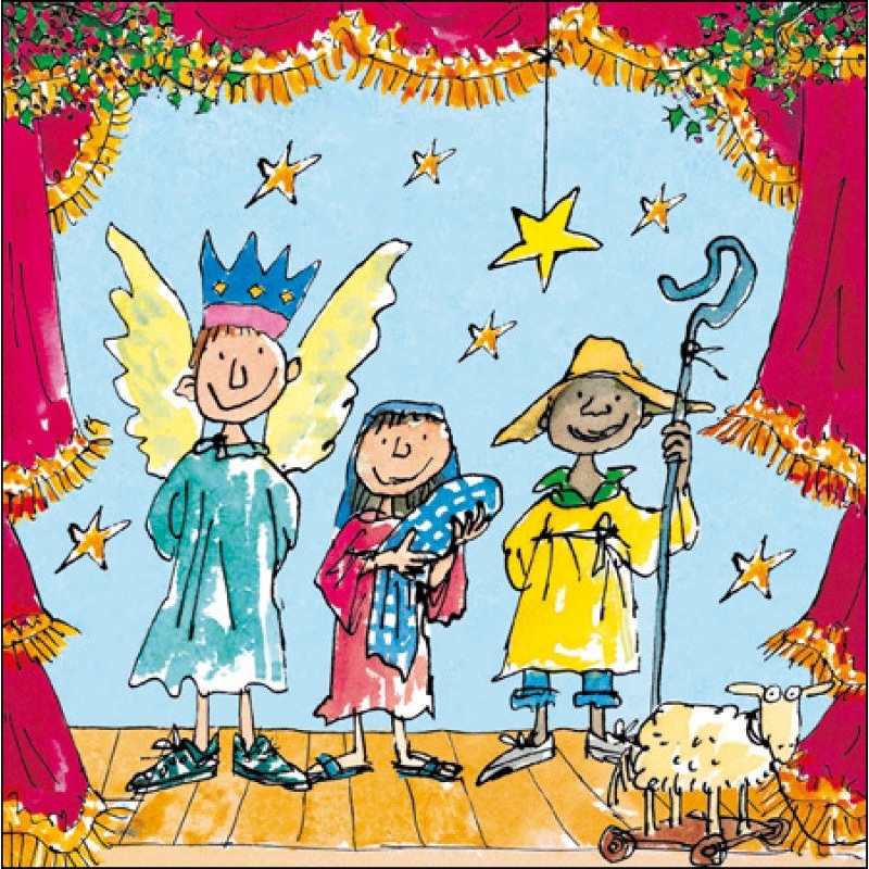 Quentin Blake Nativity Christmas Card