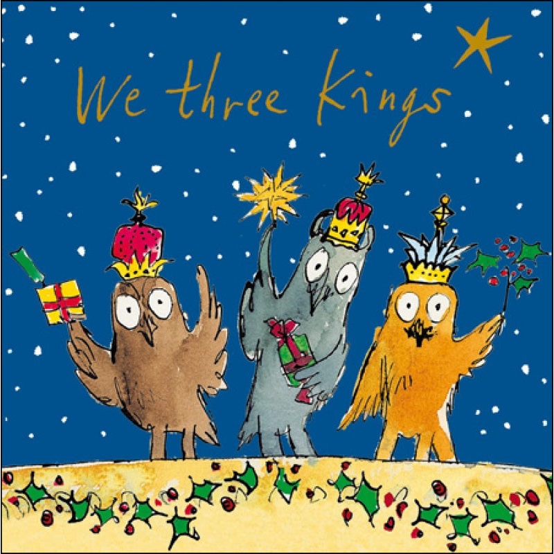Quentin Blake We Three Kings Christmas Card