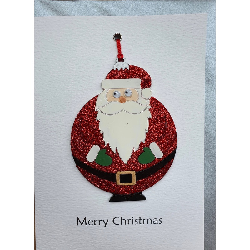 Santa Bauble Christmas Card