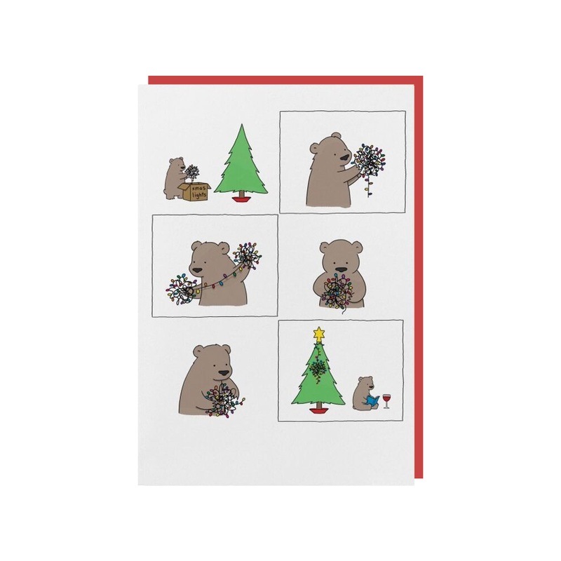 Tangled Xmas Tree Card