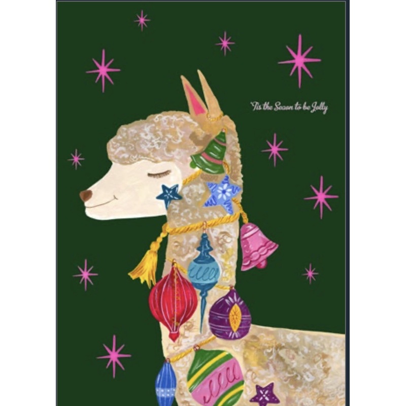 Xmas Alpaca Card