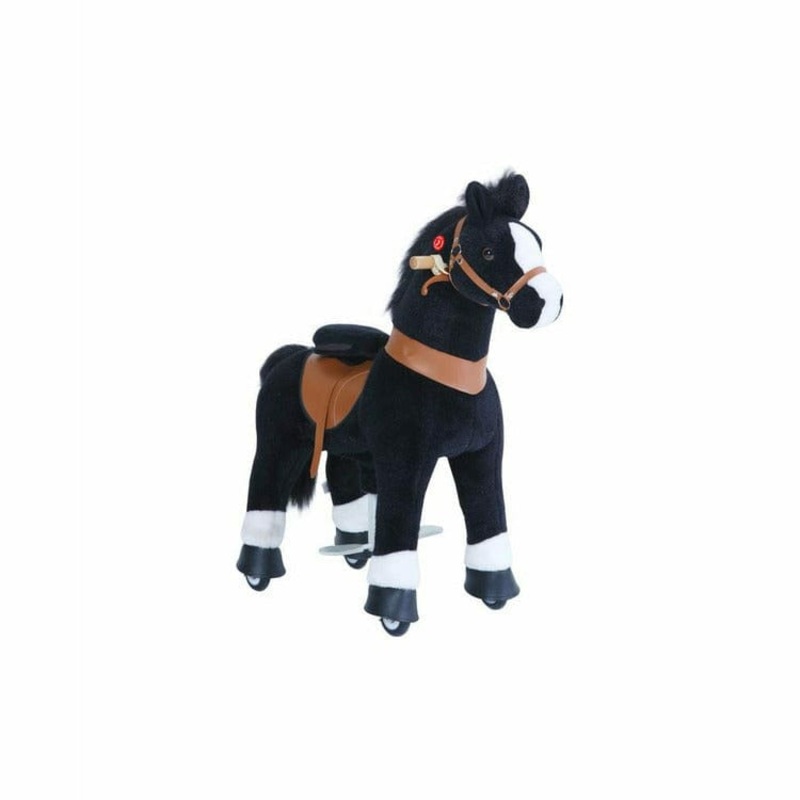 Black Model U Ride-On Horse - 3-4 Years