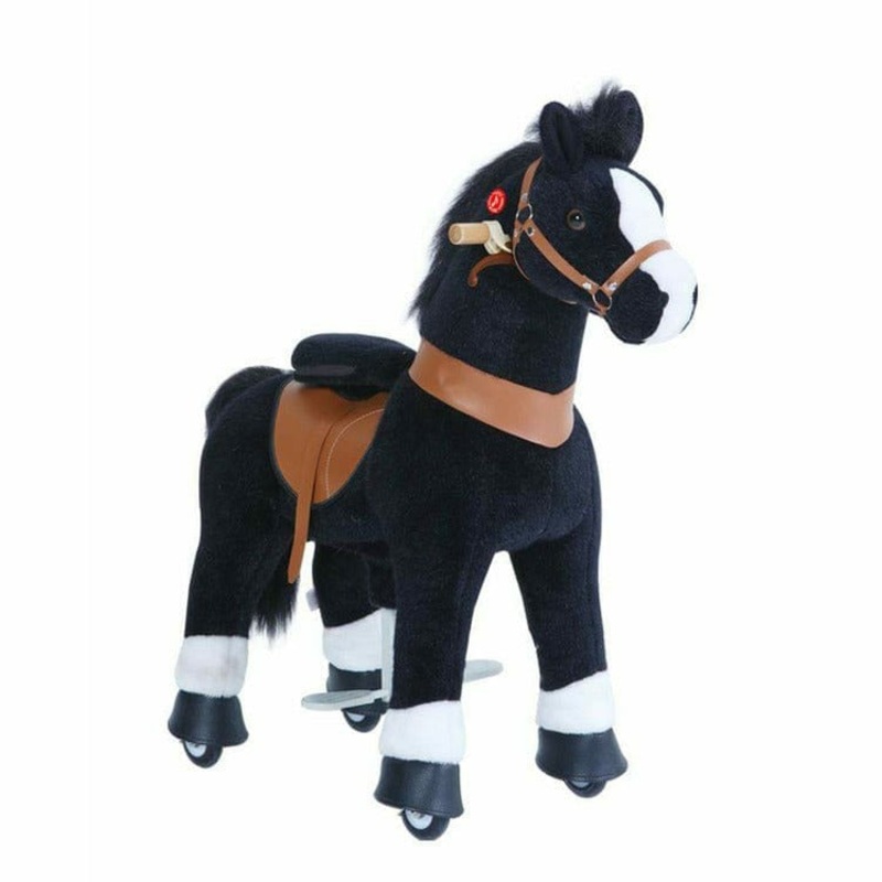 Black Model U Ride-On Horse - 4-7 Years