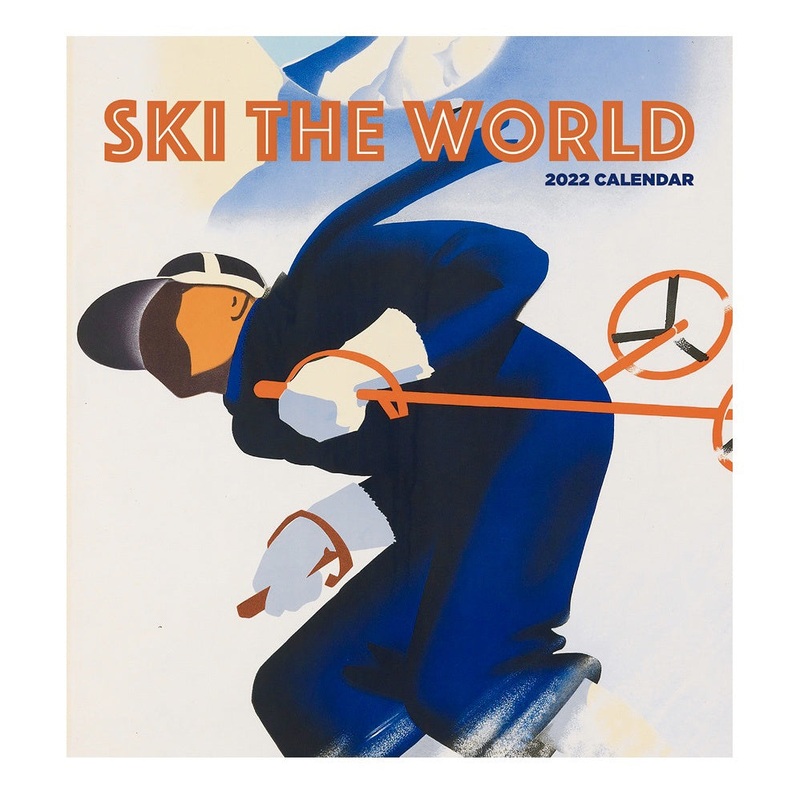 2022 Ski the World Wall Calendar