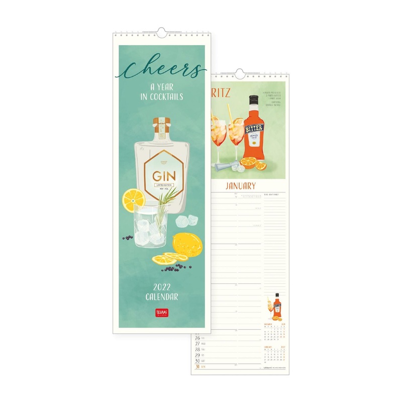 2022 Long Calendar - Cheers