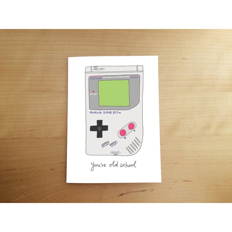 You're Old School Card