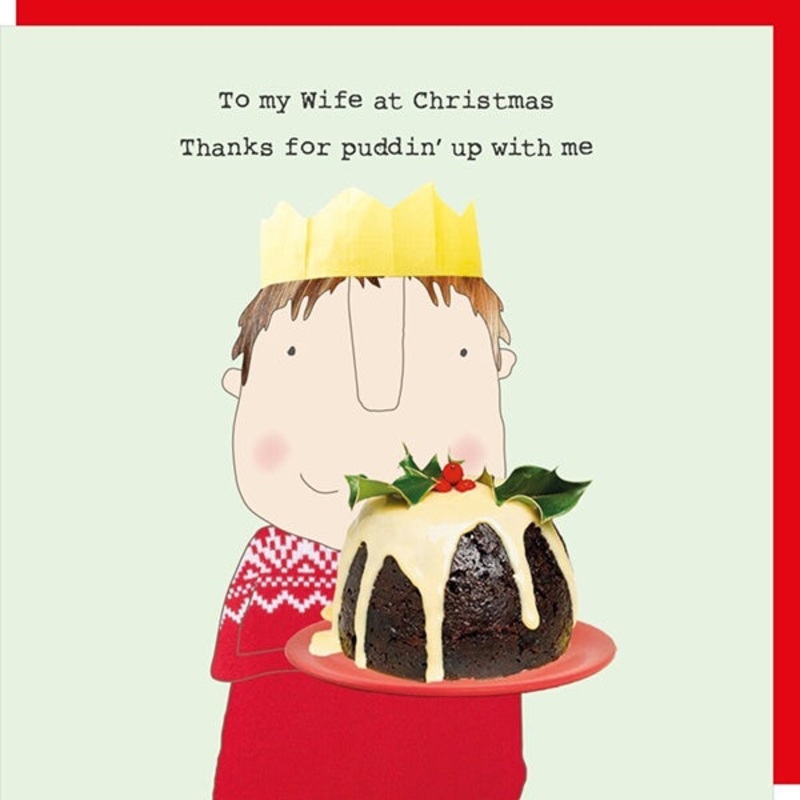 Wife Puddin Christmas Card