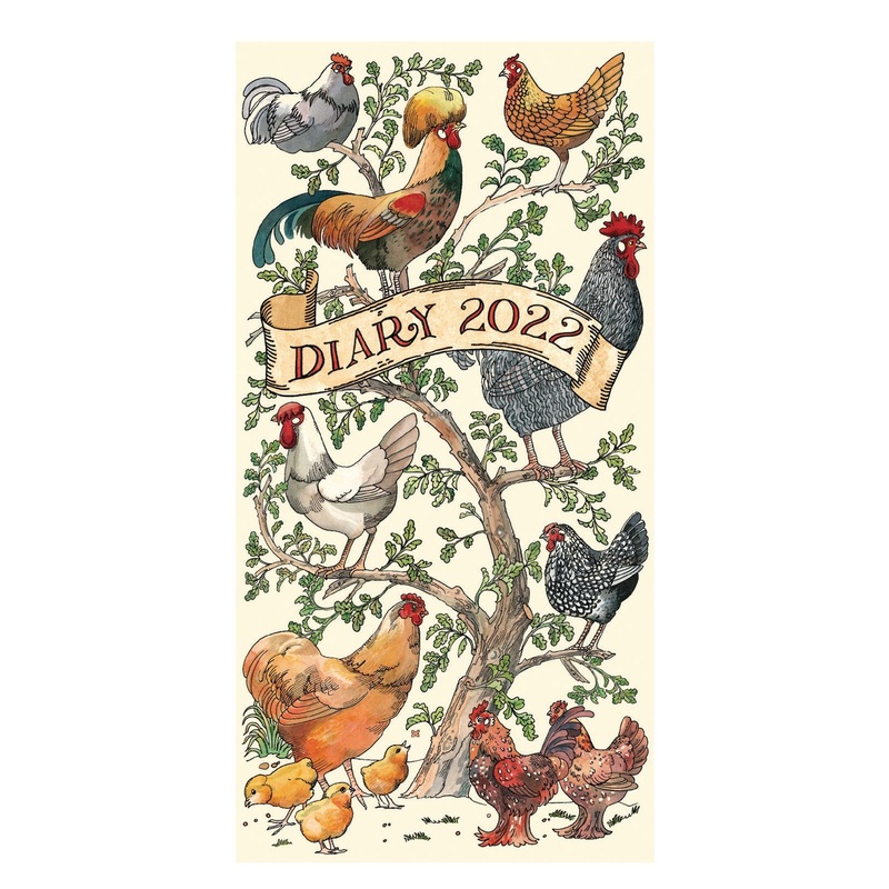 2022 Emma Bridgewater Farmyard Birds Slim Diary