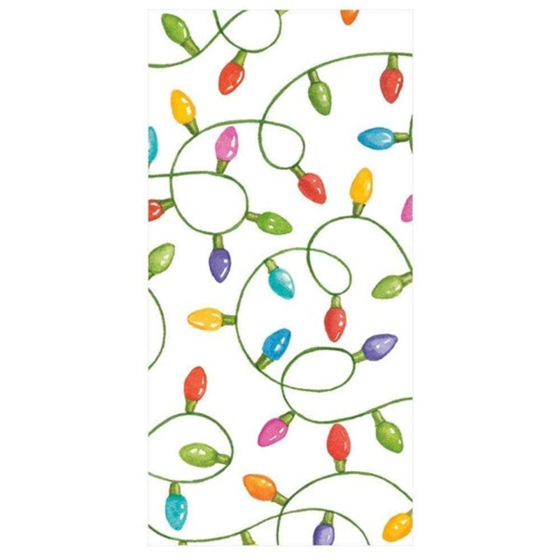 White Christmas Lights Pack of Tissues