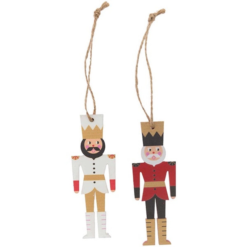 Wooden Nutcracker Hanging Decorations