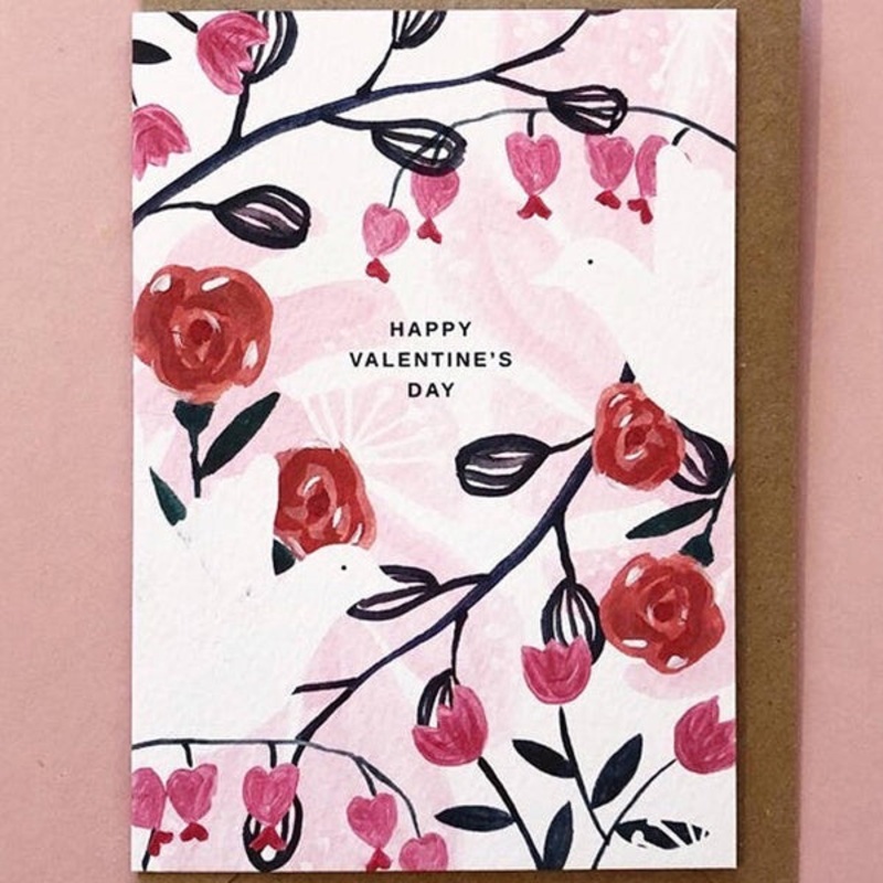 Valentine's Day Doves Card