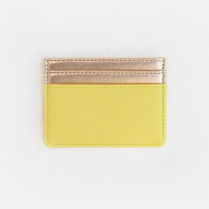 Yellow and Gold Card Holder