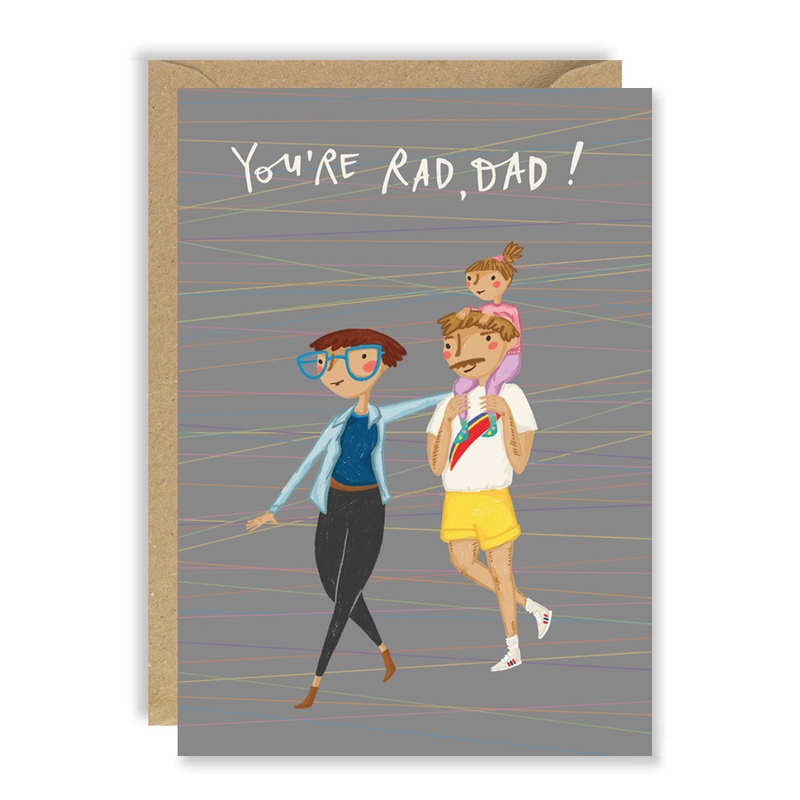 You're Rad Dad! Fathers Day Card