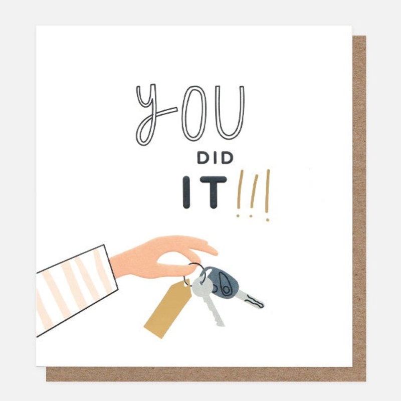 You Did It! Keys Card