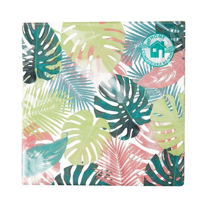 Tropical Palm Leaf Napkins 20pk