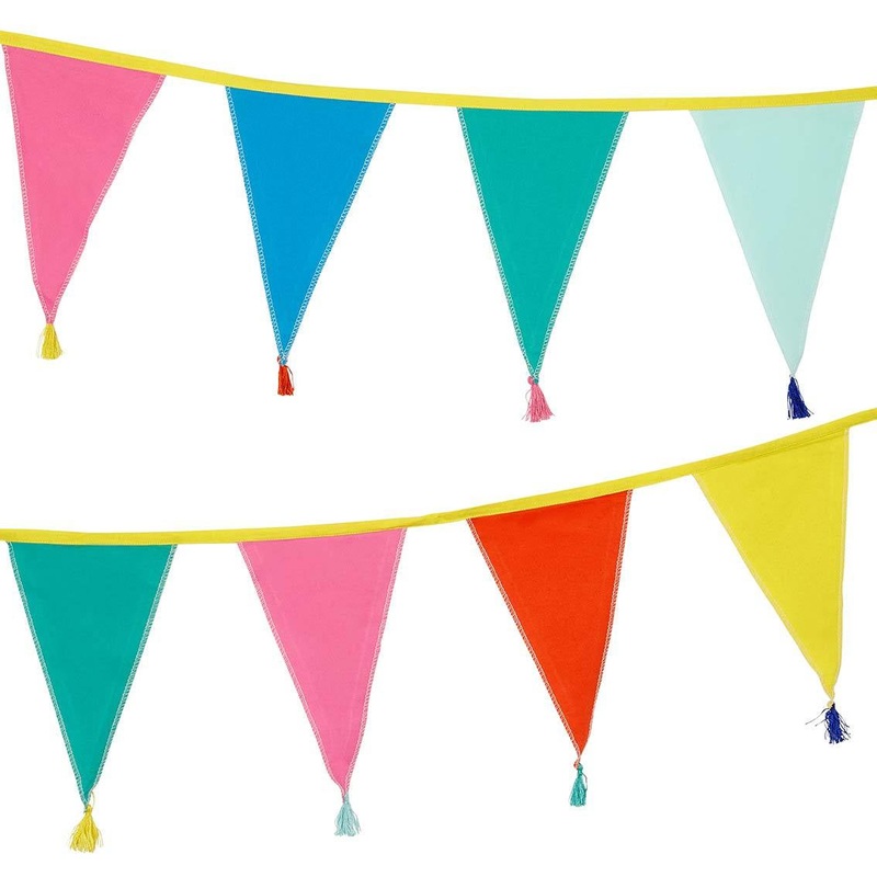 We Heart Rainbows Fabric Bunting
