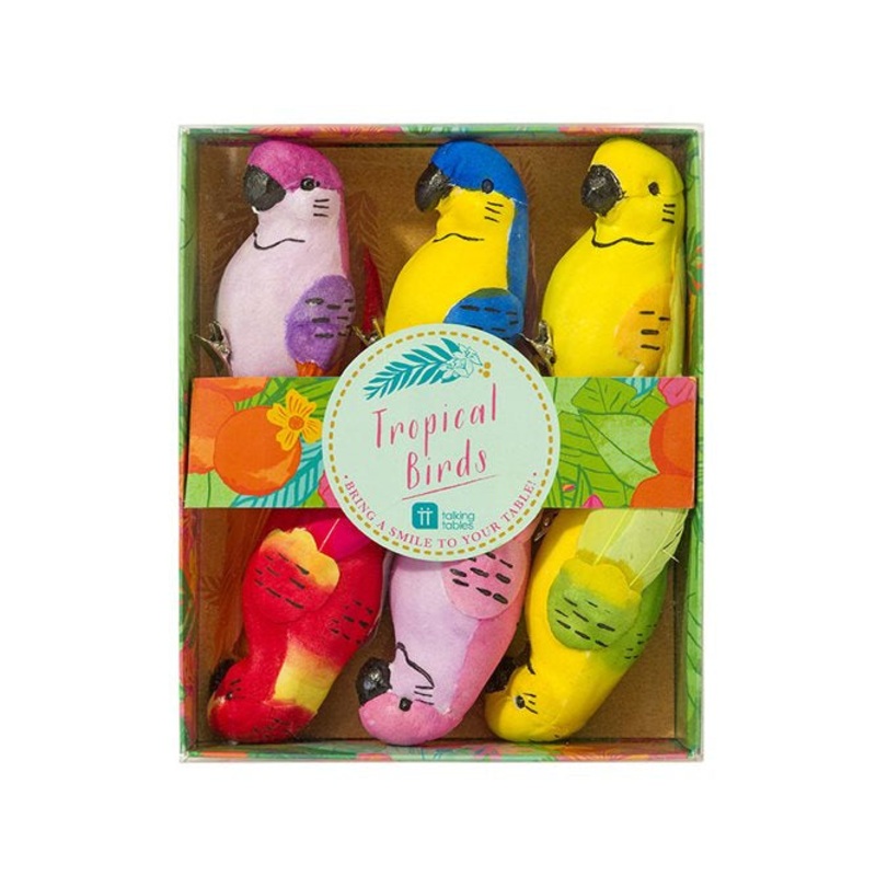 Tropical Clip-On Birds