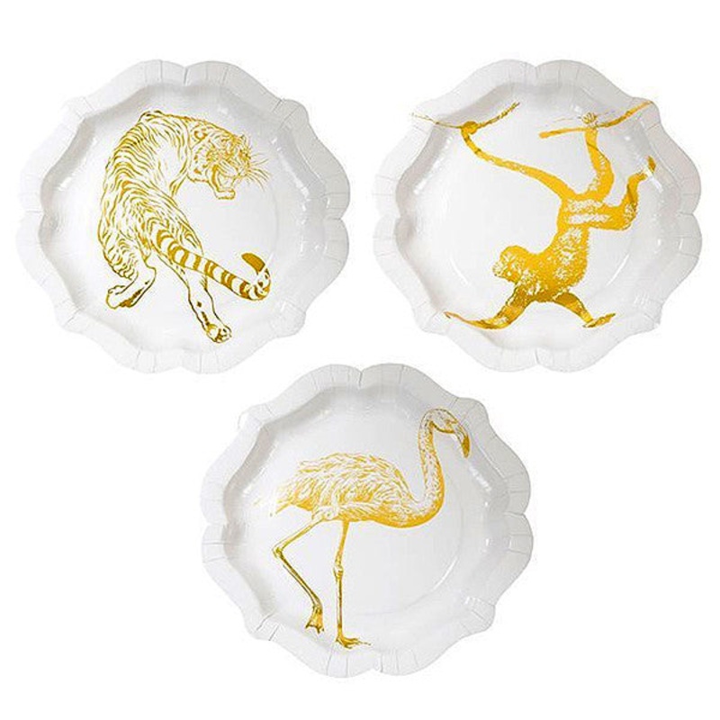Animal Prints Paper Plates