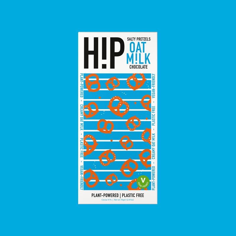 H!P Oat Milk Salty Pretzels Chocolate Bar