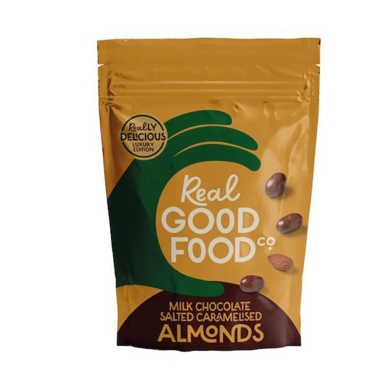 Milk Chocolate Salted Caramelised Almonds 150g