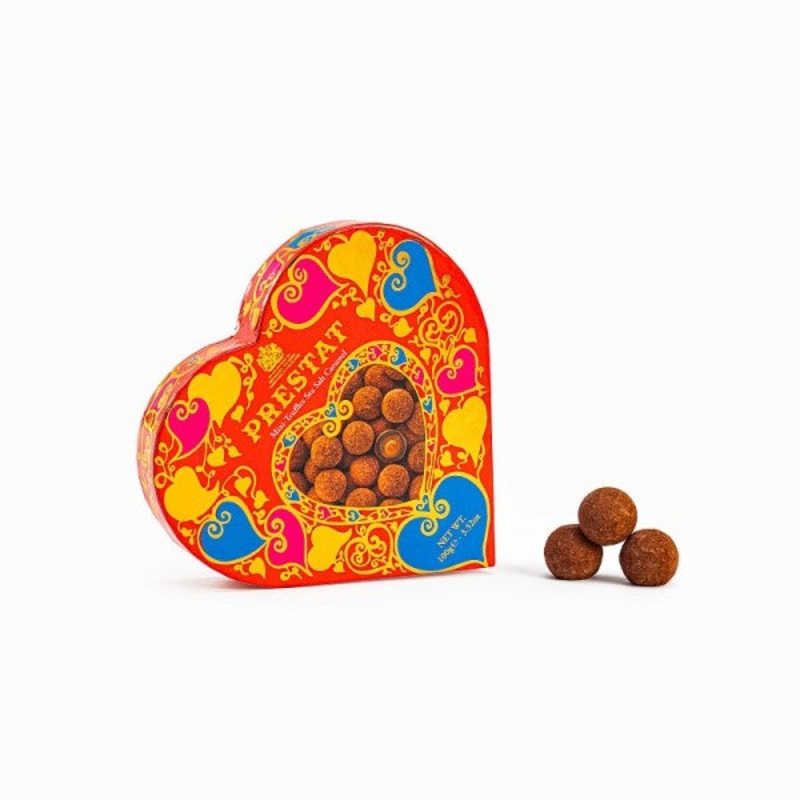 Prestat Sea Salt Caramel Truffle Heart Box