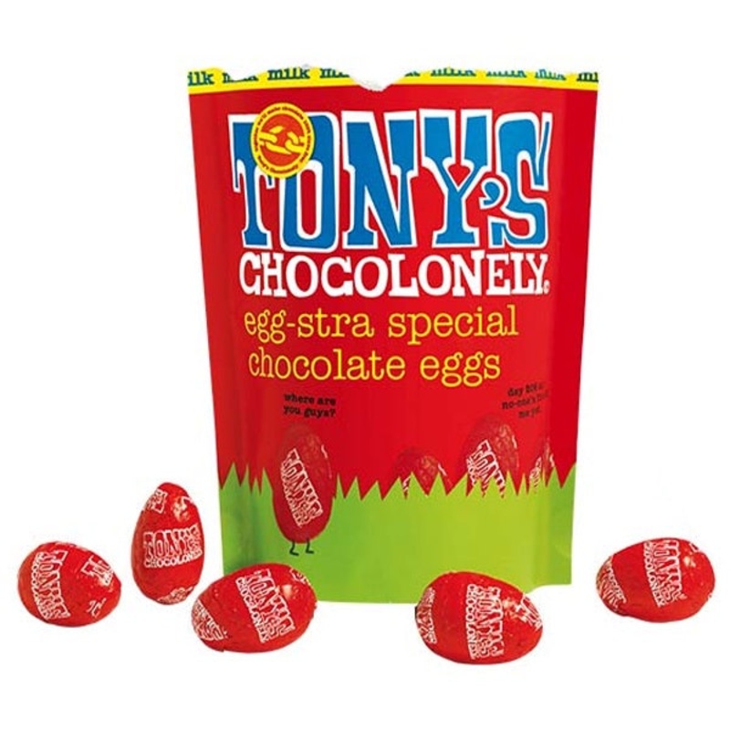 Tony's Chocolonely Milk Chocolate Easter Egg Pouch