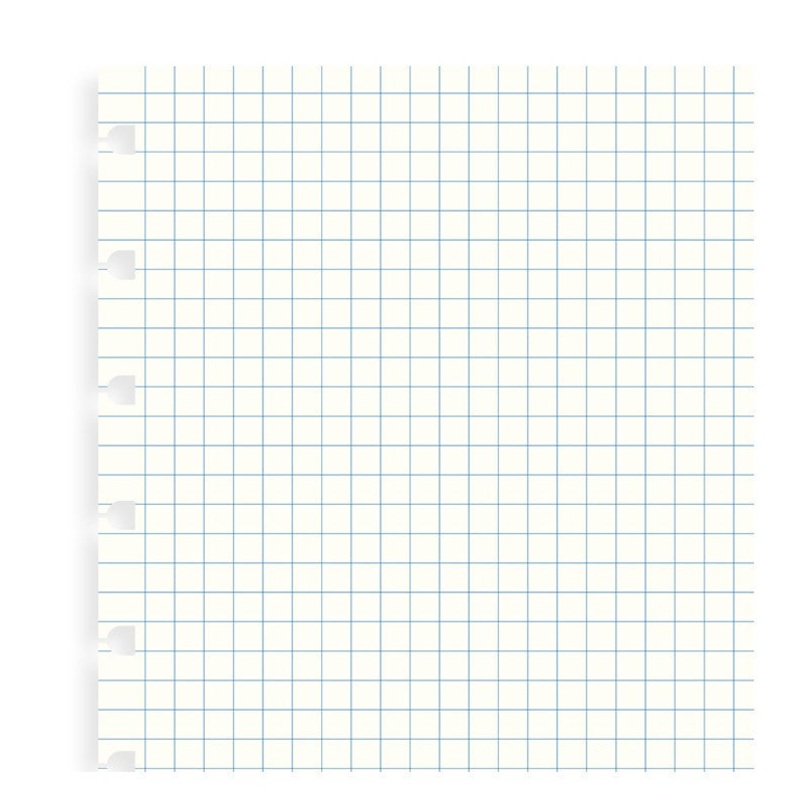 Filofax A5 White Squared Notebook Paper Refill