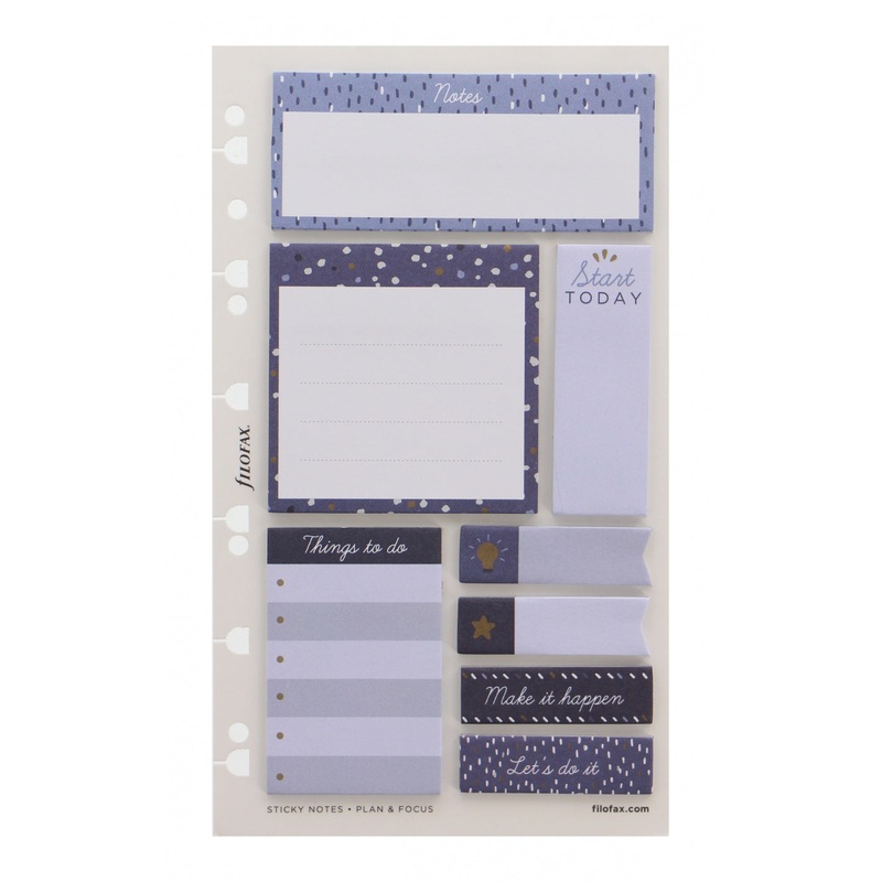 Filofax Indigo Rain Sticky Notes