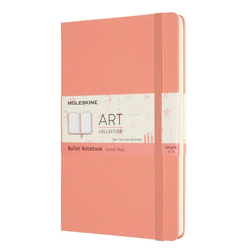 Moleskine Art Bullet Notebook Large Coral Pink
