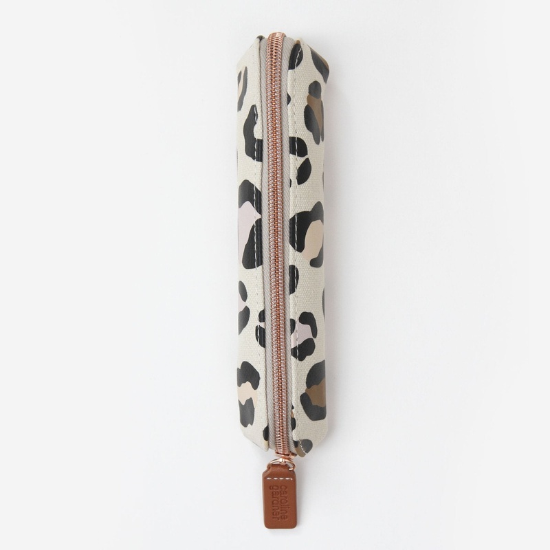 Pink Leopard Print Pencil Case