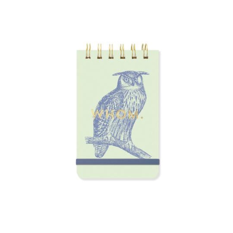 Whom Owl Spiral Bound Notepad