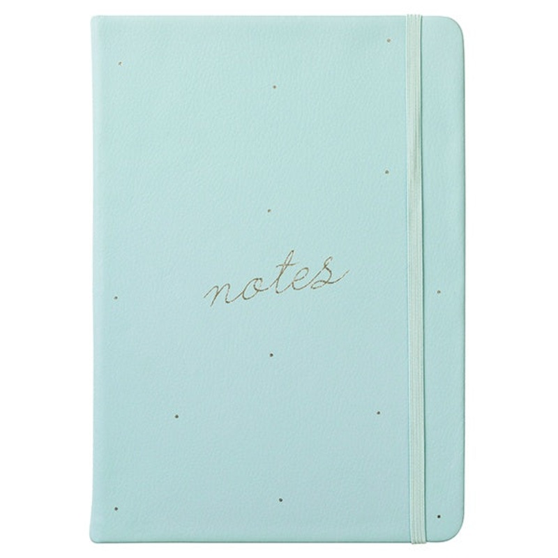 Busy B Life Notebook A5 Faux Leather Pale Blue