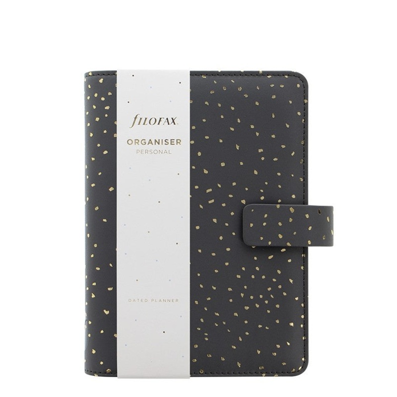 Filofax Charcoal Confetti Personal Organiser