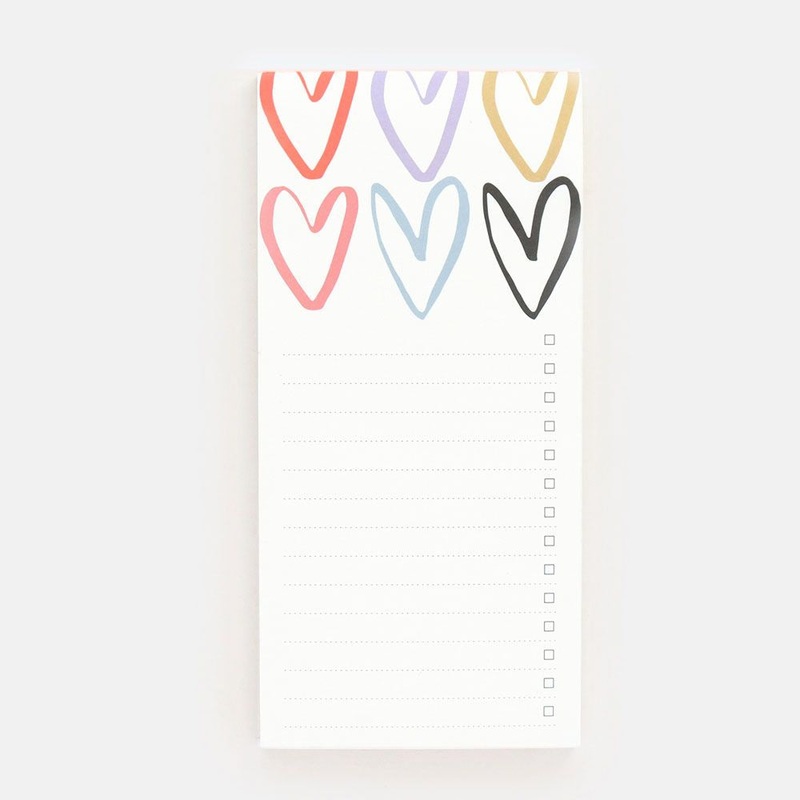 Heart Outline List Pad