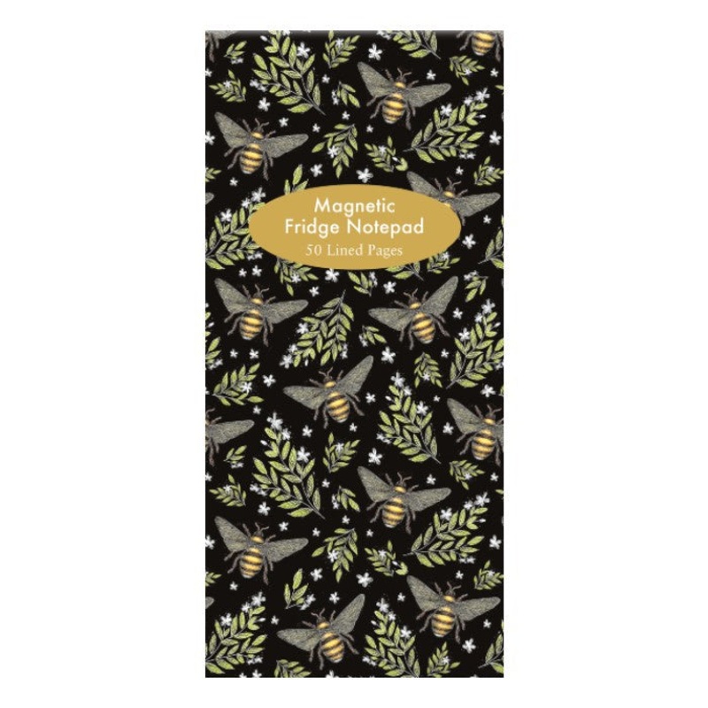 Bee Pattern Magnetic Fridge Notepad