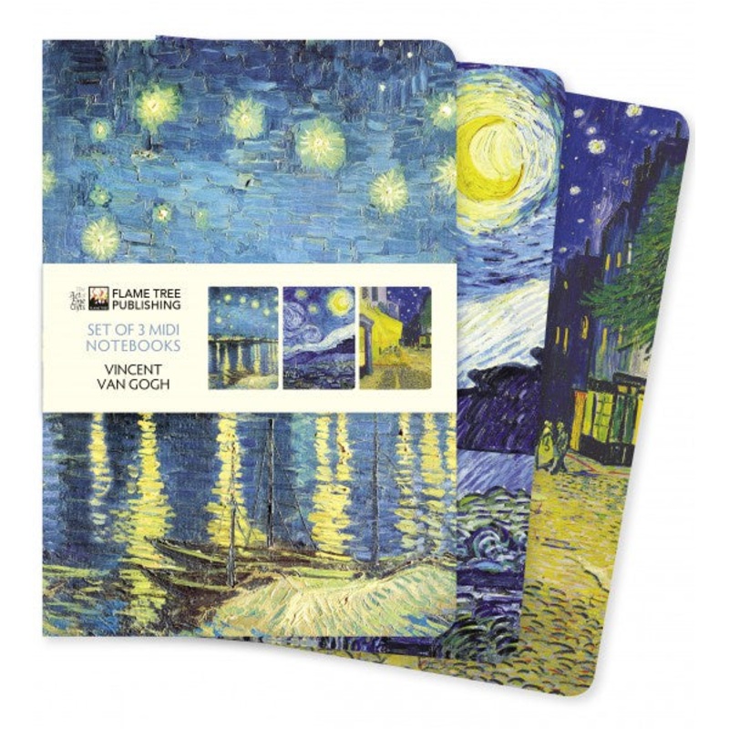 Van Gogh Set Of 3 Midi Notebooks