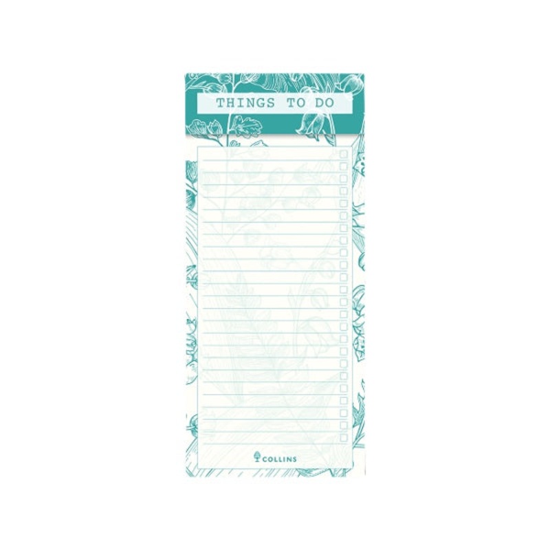 Green Foliage Slim Magnetic To Do Pad