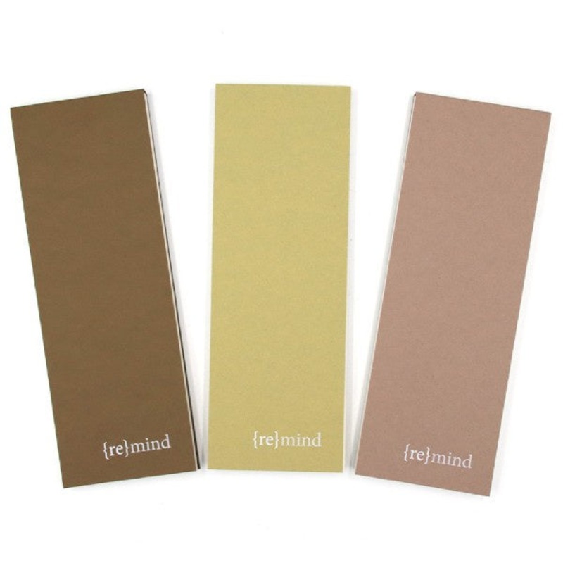 Nut Skinny Notepads x3