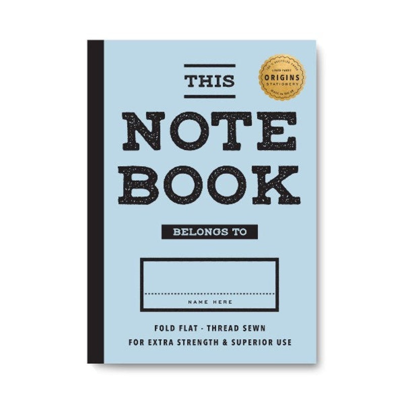 Origins A5 Blue Stitched Notebook