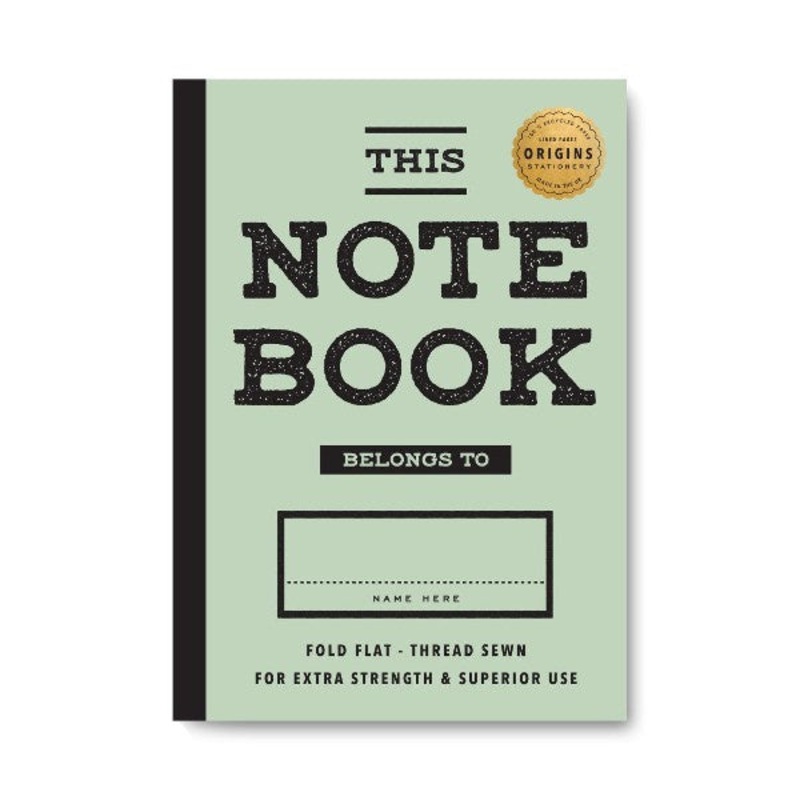 Origins A5 Green Stitched Notebook