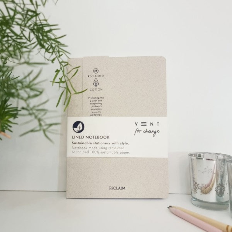 Reclaim Cotton Pearl A5 Notebook