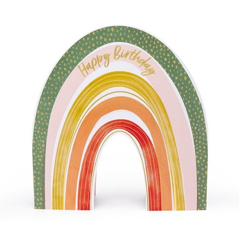 Fold Out Birthday Rainbow Card