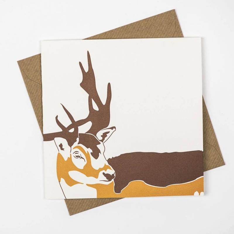 Stag Letterpress Card