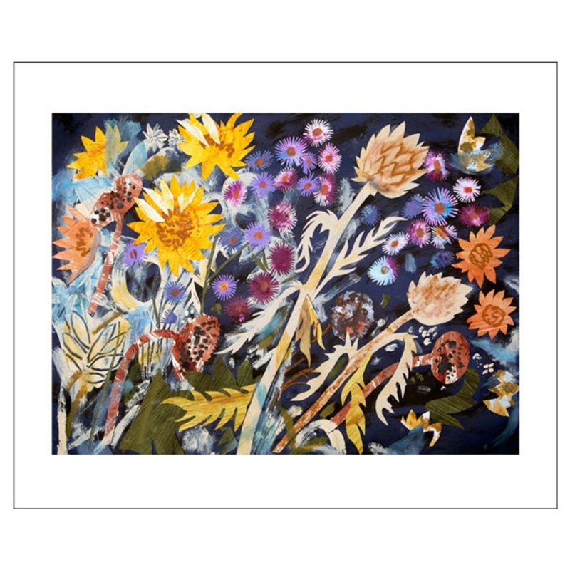 Sunflowers and Michaelmas Dasies