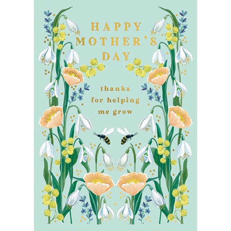 Thanks For Helping Me Grow Mother's Day Card