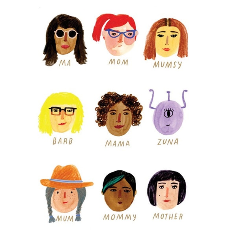 Faces Mother's Day Card